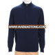 men's cashmere sweater pullover with half zipper